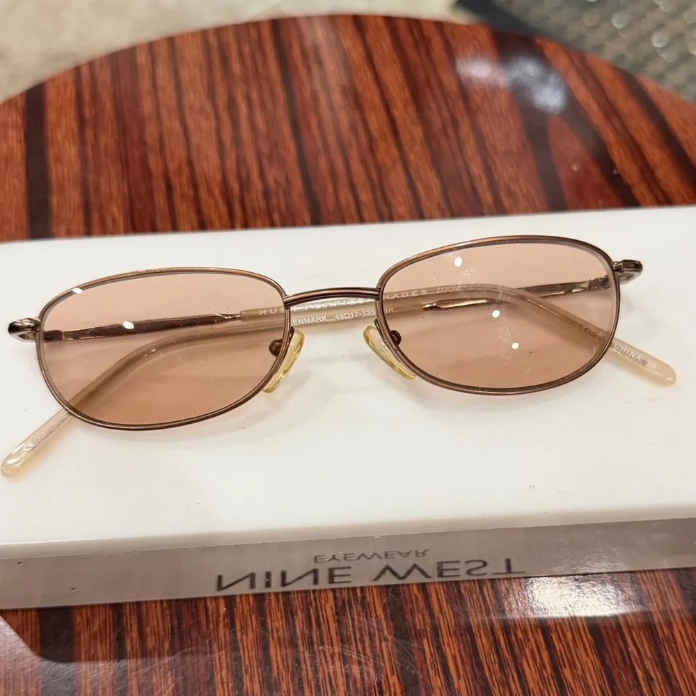Hush‎ Puppies Tan Oval Glasses Ken mark zoom 49 17 135 BR